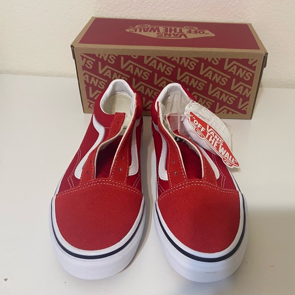 Red Vans Old School Sneakers - Picture 1 of 5